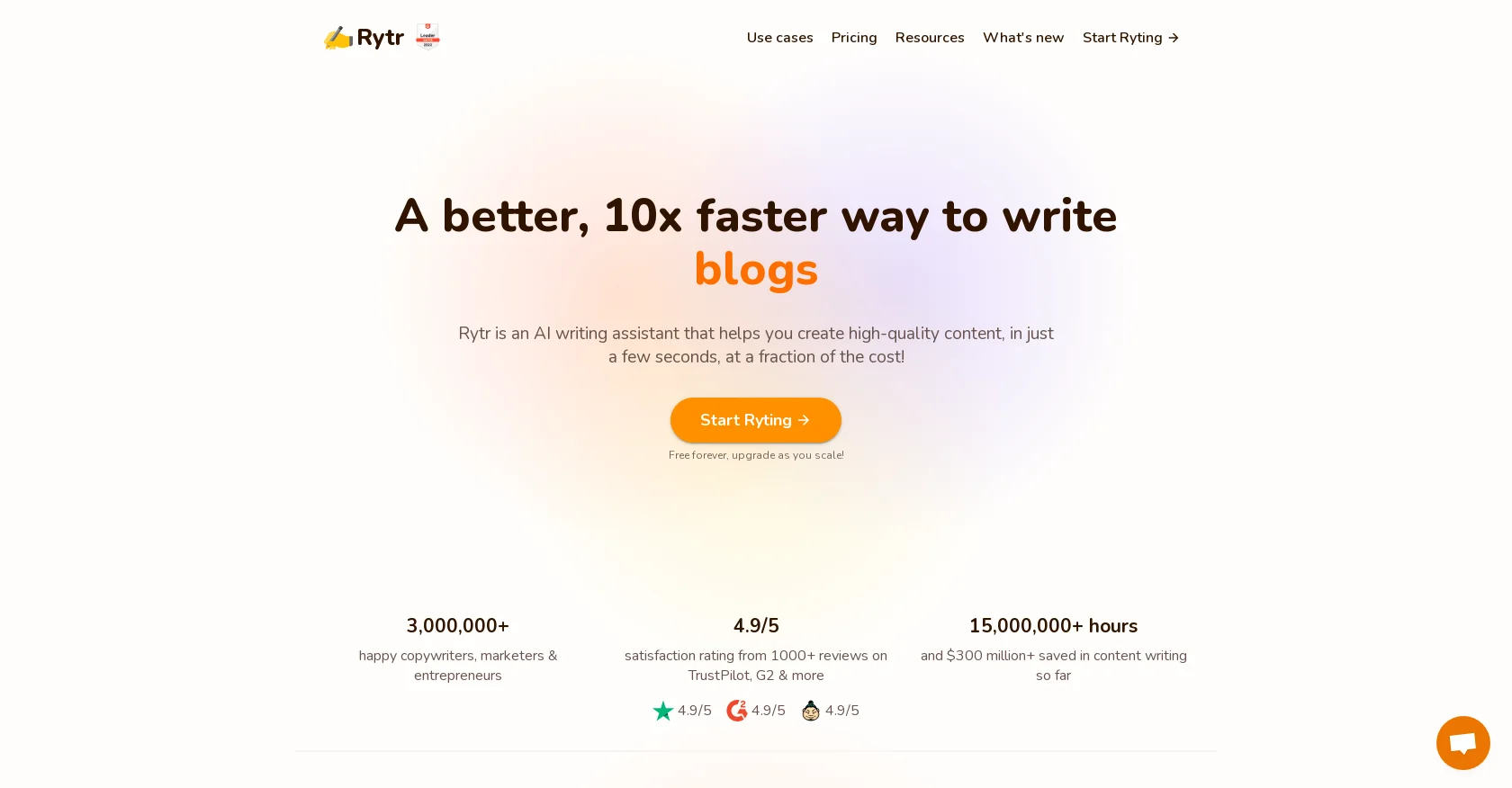 Rytr screenshot