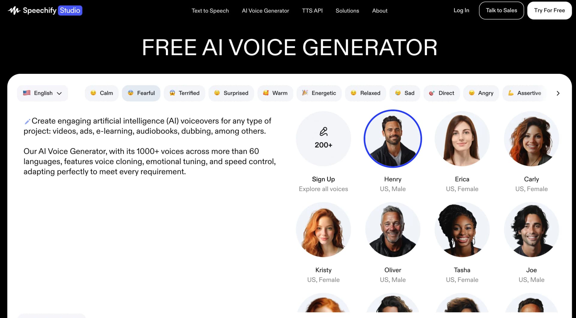Speechify Studio - AI Voice Generator screenshot