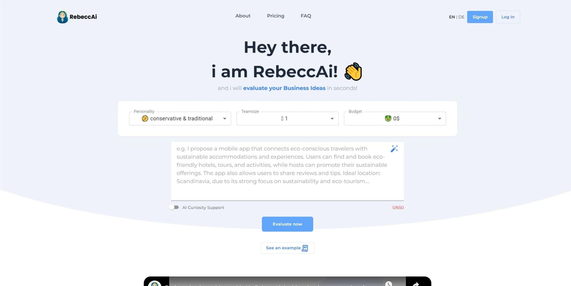 RebeccAI screenshot