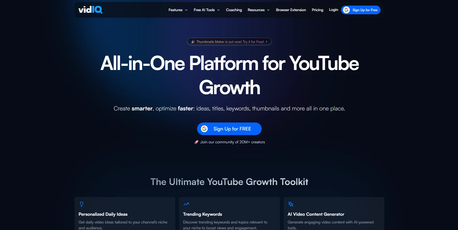 vidIQ screenshot