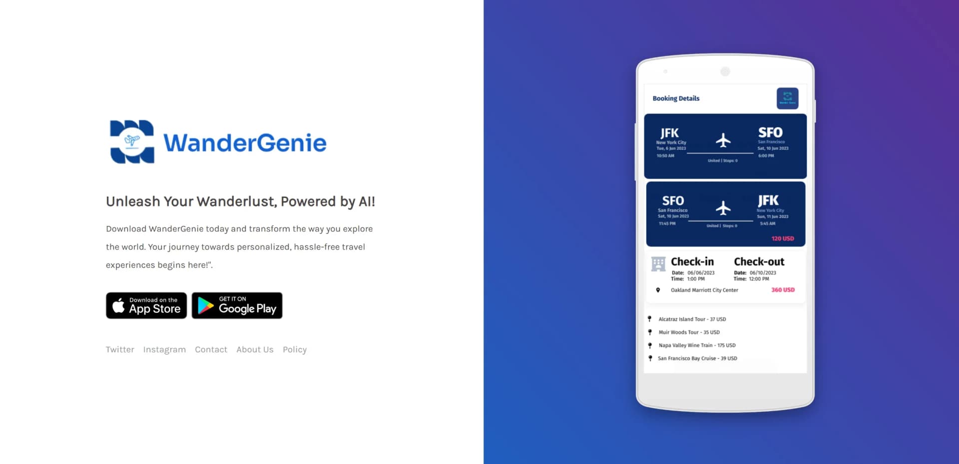 WanderGenie screenshot