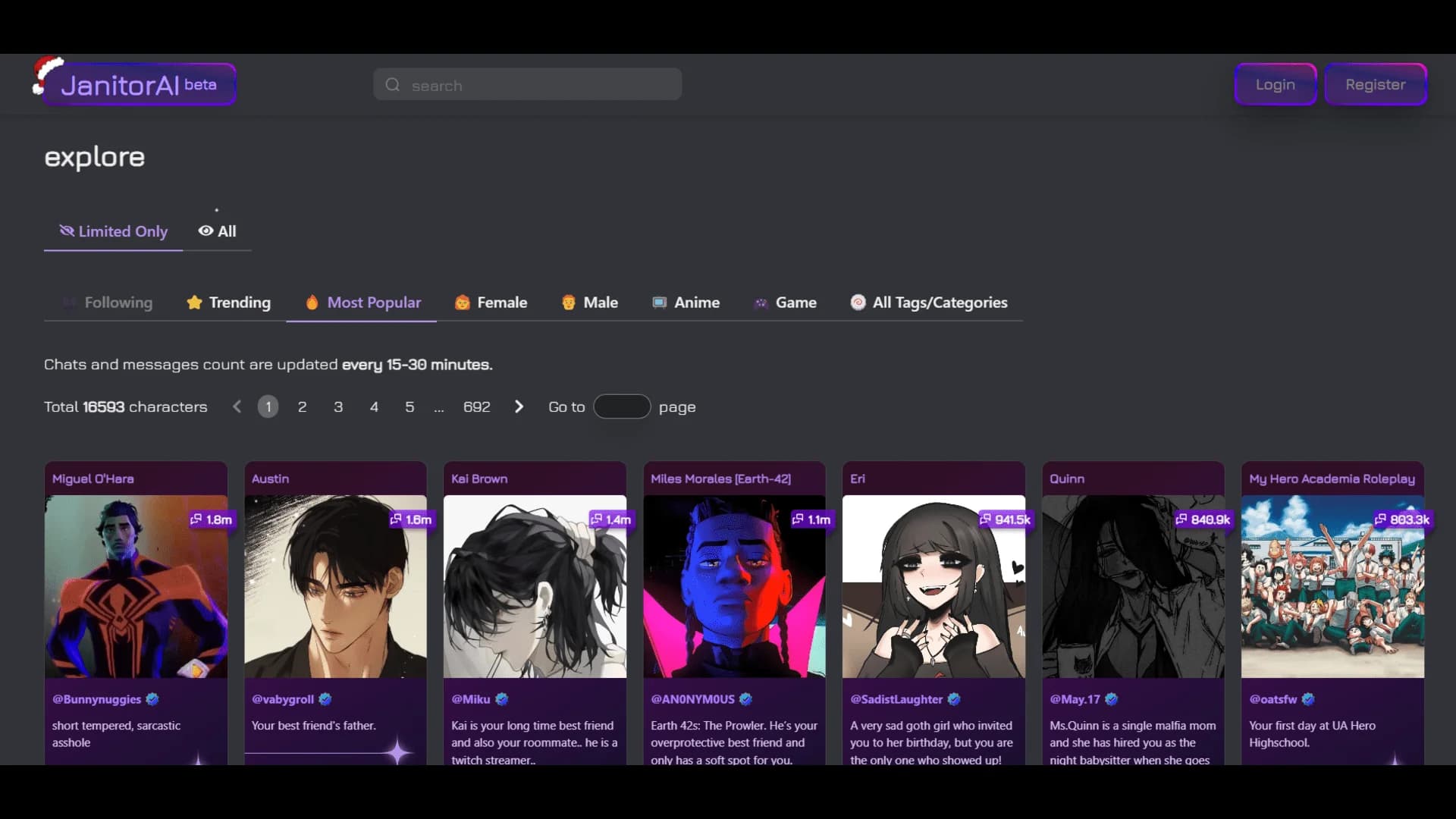 JanitorAI screenshot