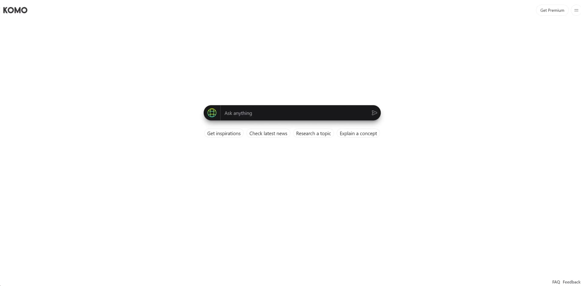 Komo Search screenshot