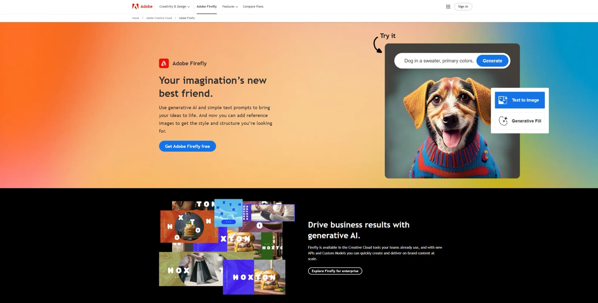Adobe Firefly screenshot