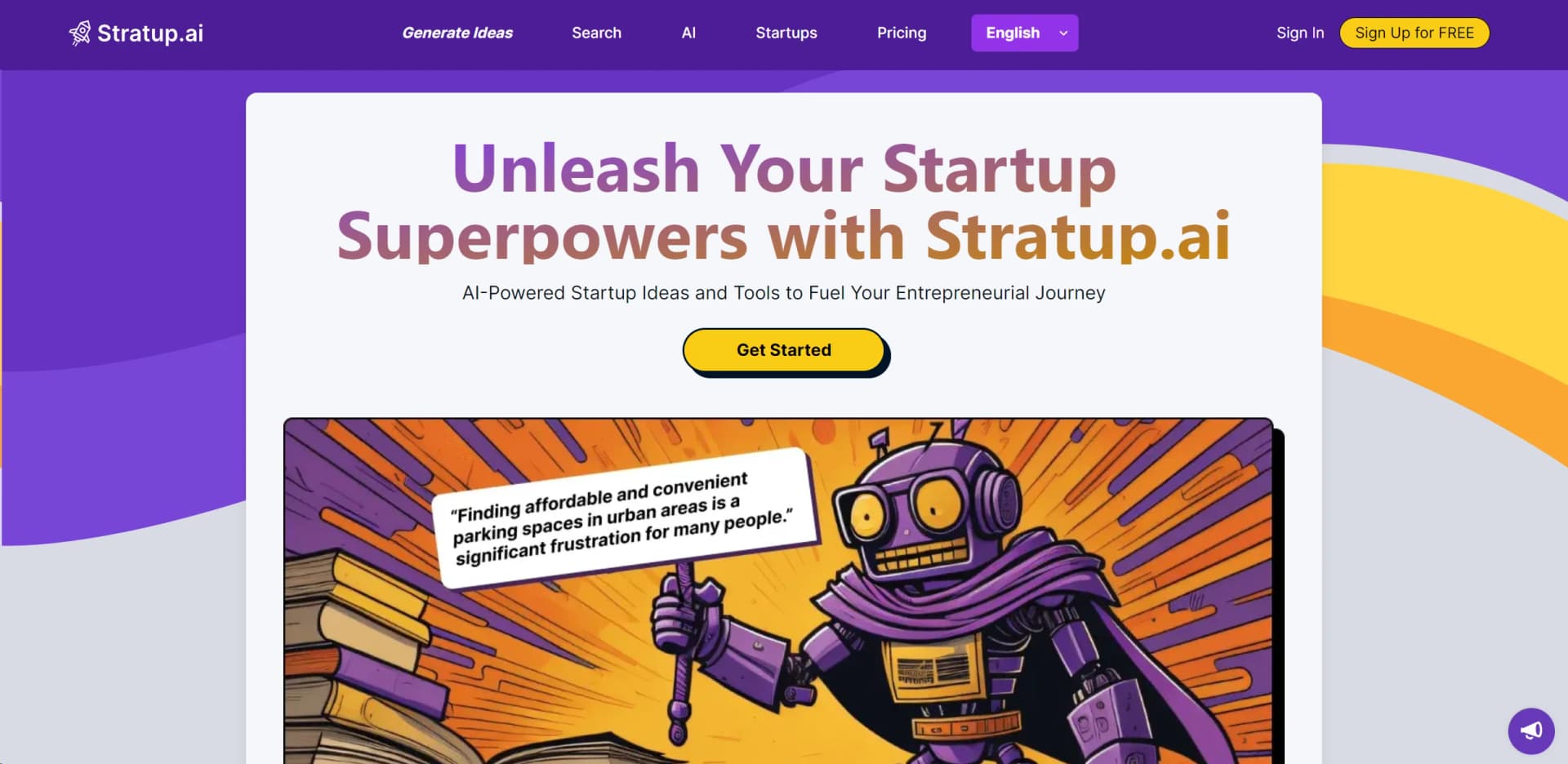Stratup.ai screenshot