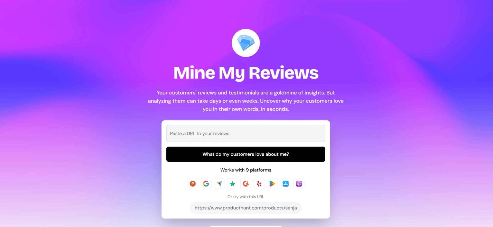 Mine My Reviews screenshot