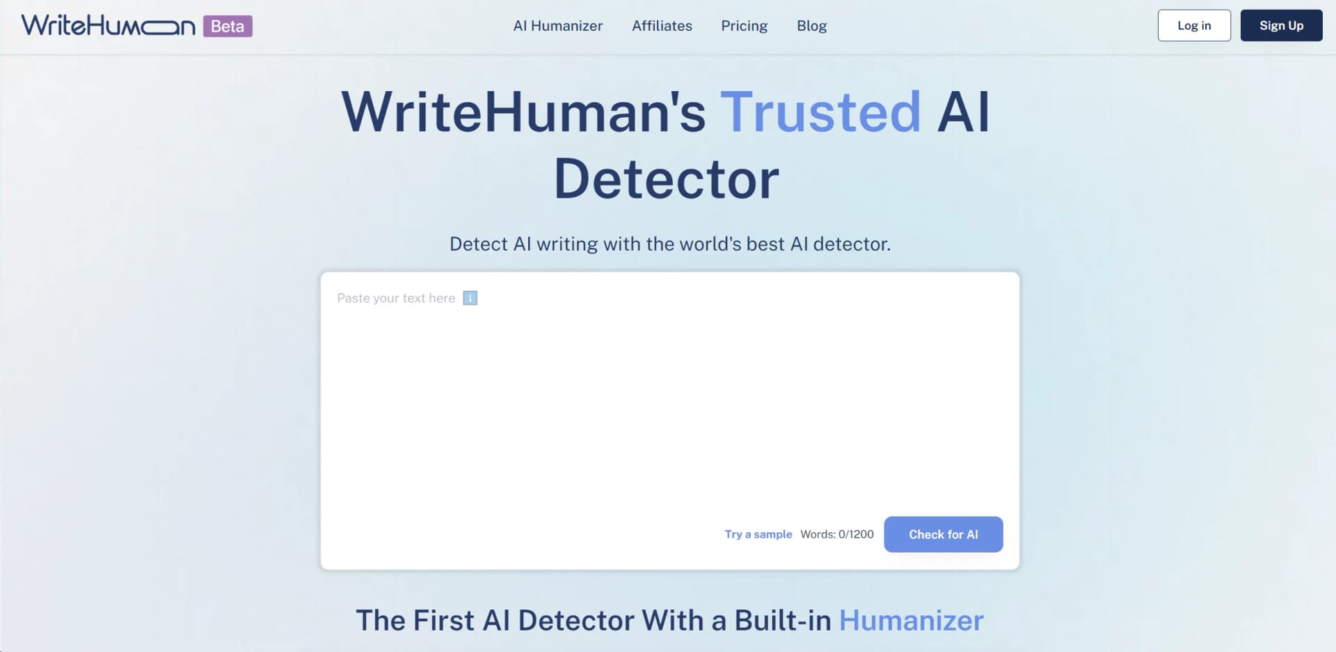 AI Detector screenshot