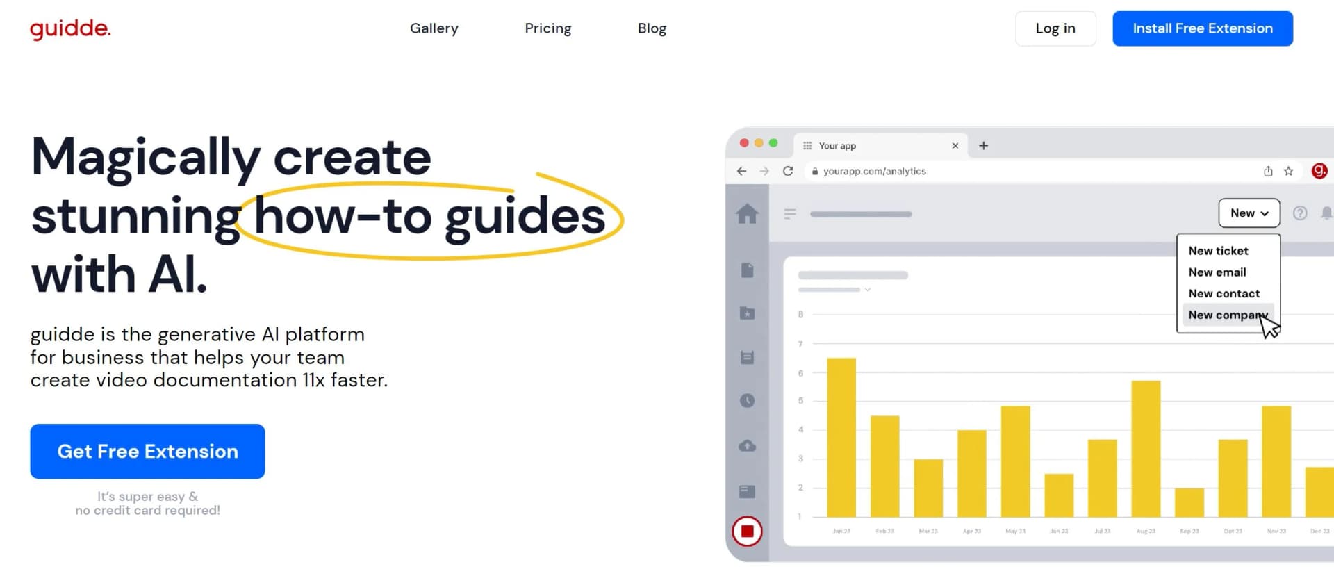 Guidde screenshot