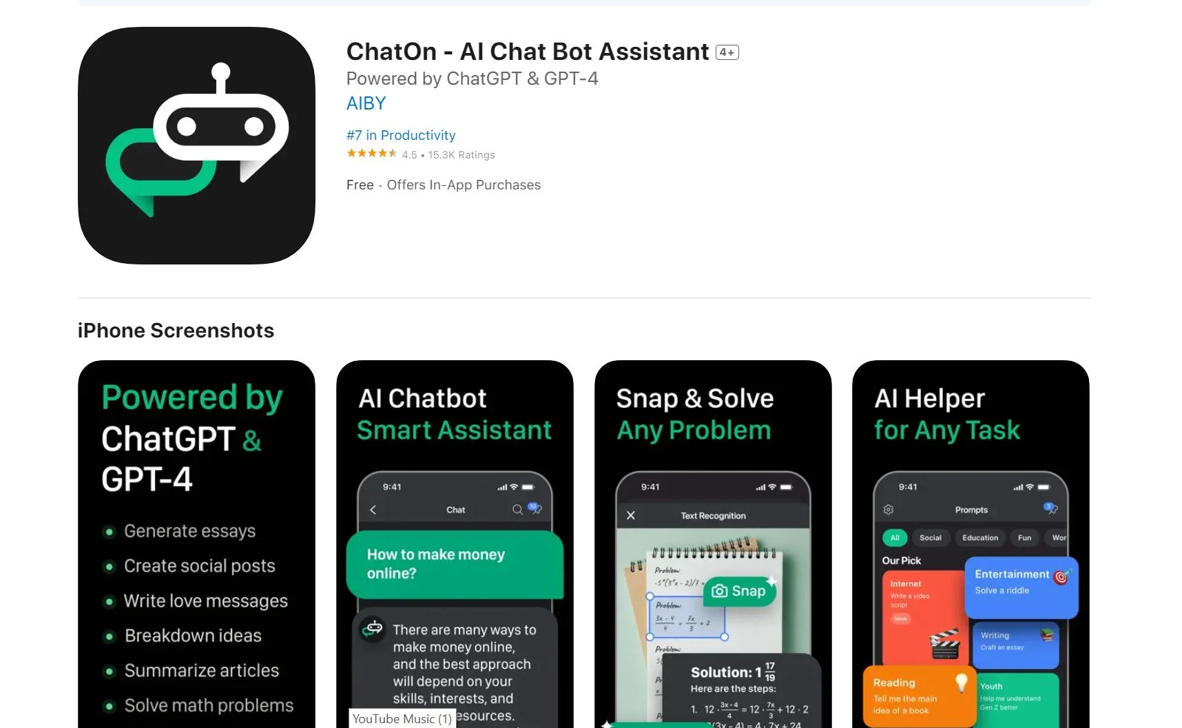ChatOn screenshot