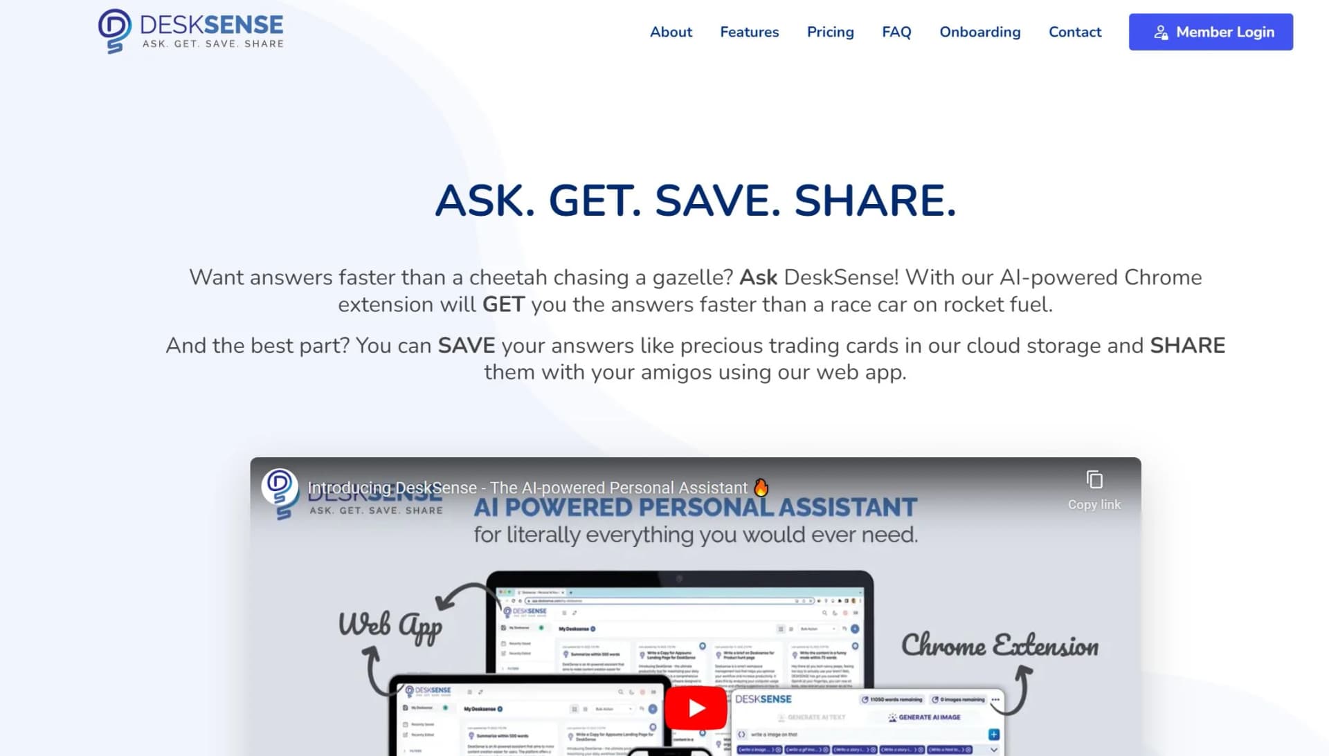 DeskSense screenshot