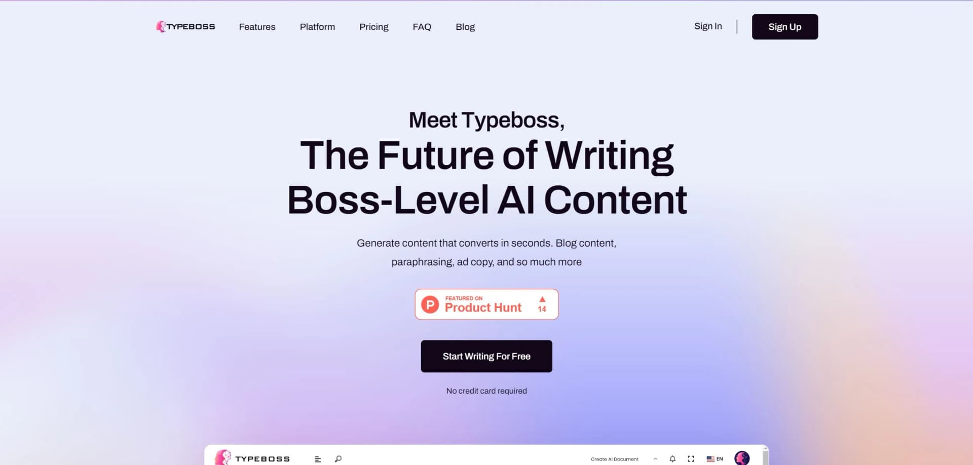 Typeboss screenshot
