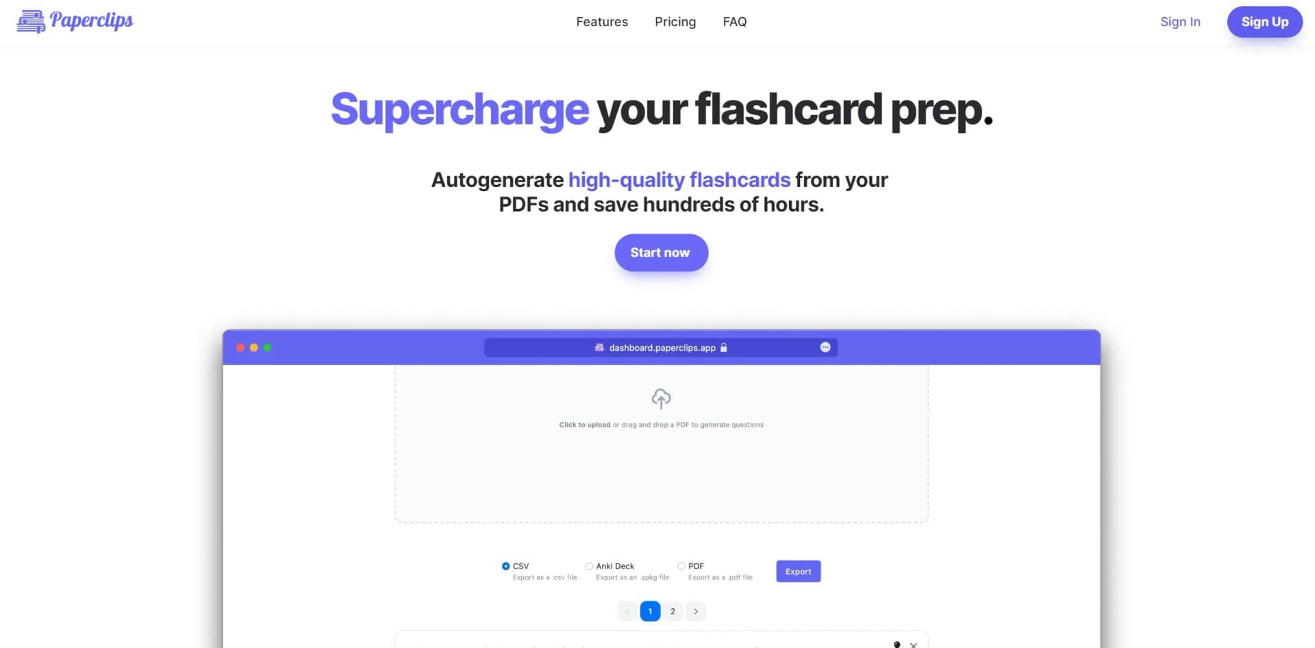 Paperclips Web screenshot